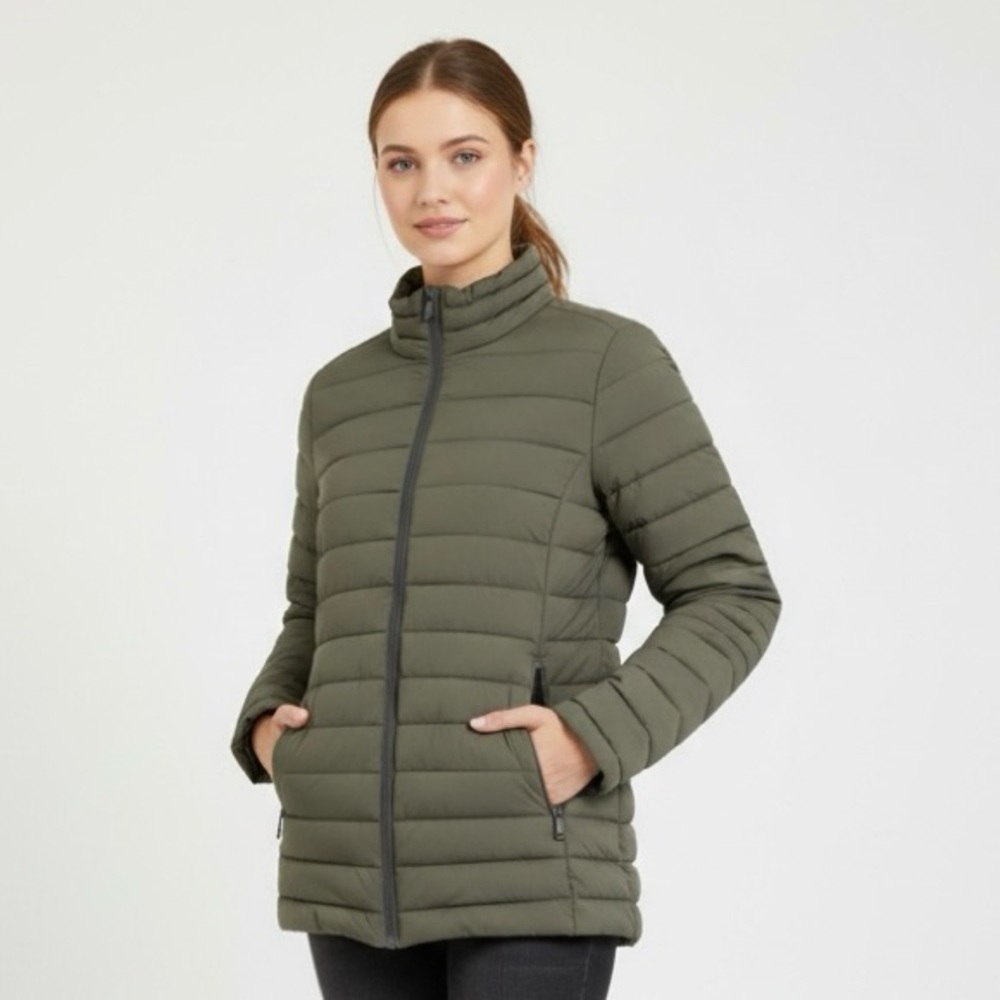 Moose Knuckles Green Lightweight Puffer Jacket - Large π¨π¦